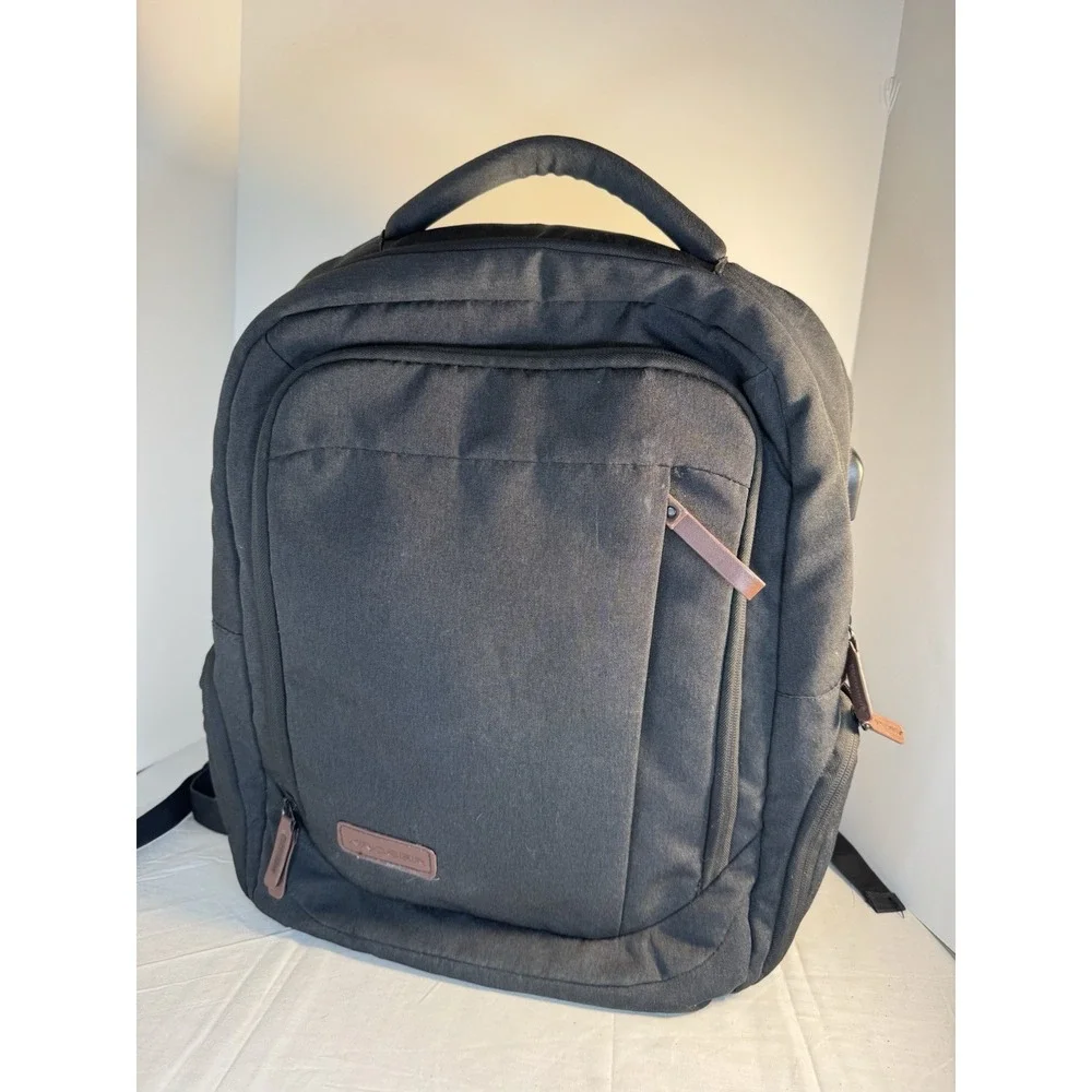 KROSER Laptop Backpack: Fits 17.3 Inch Computer , Black Padded Back Cargo Carry
